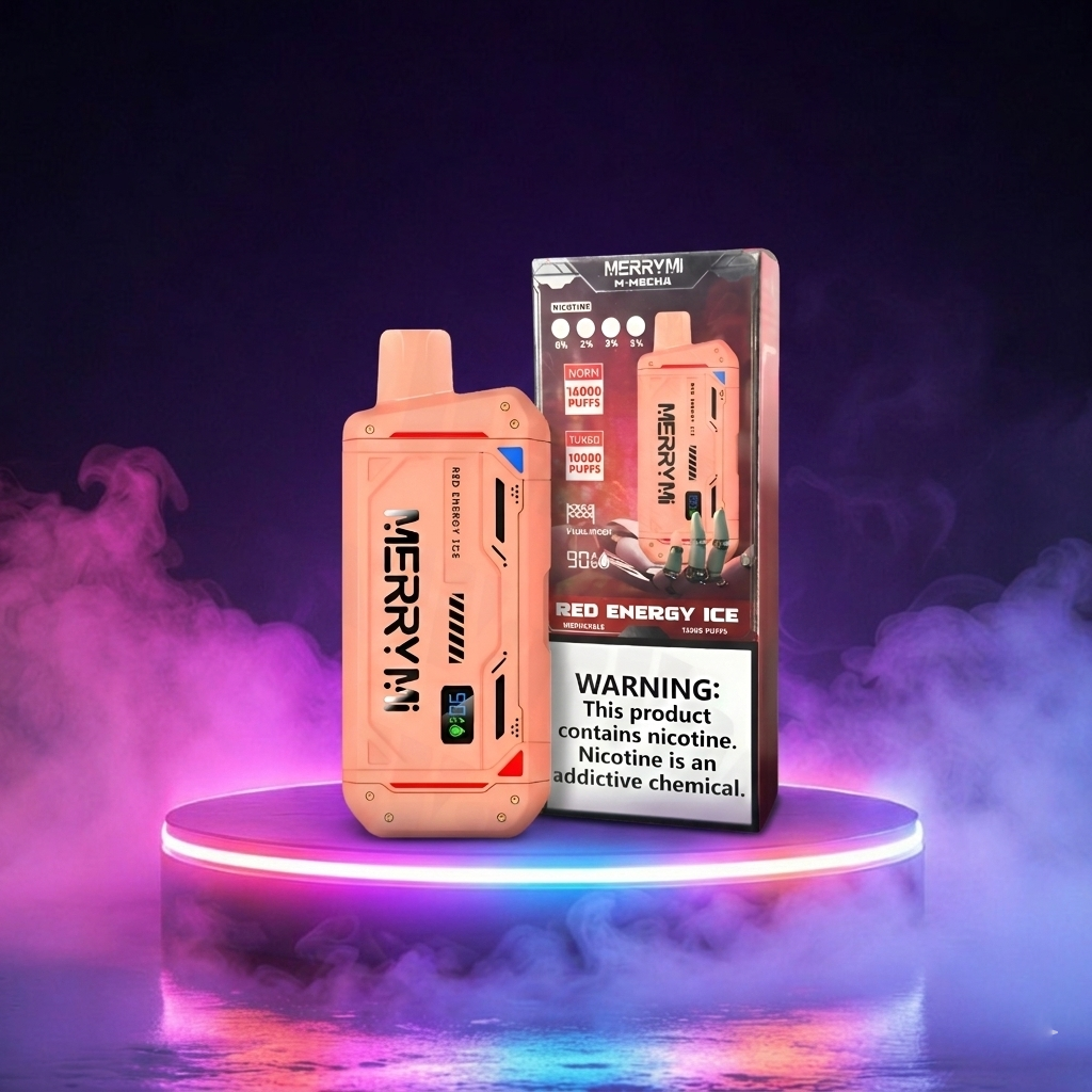 MerryMi M-Mecha 16K vapers desechables con nicotina, cigarrillos electrónicos de muchas caladas y sabores vaper en España