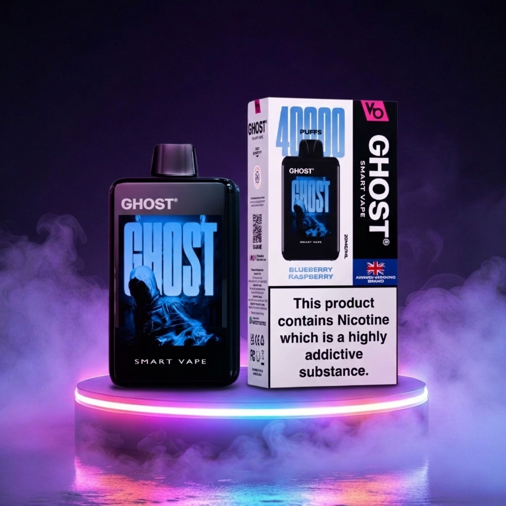 Ghost Smart Vape 40K vapers desechables con nicotina, cigarrillos electrónicos de muchas caladas y sabores vaper en España