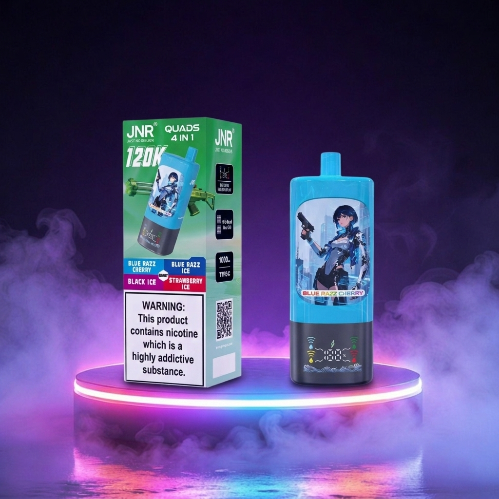 JNR Quads 120K vapers desechables con nicotina, cigarrillos electrónicos de muchas caladas y sabores vaper en España