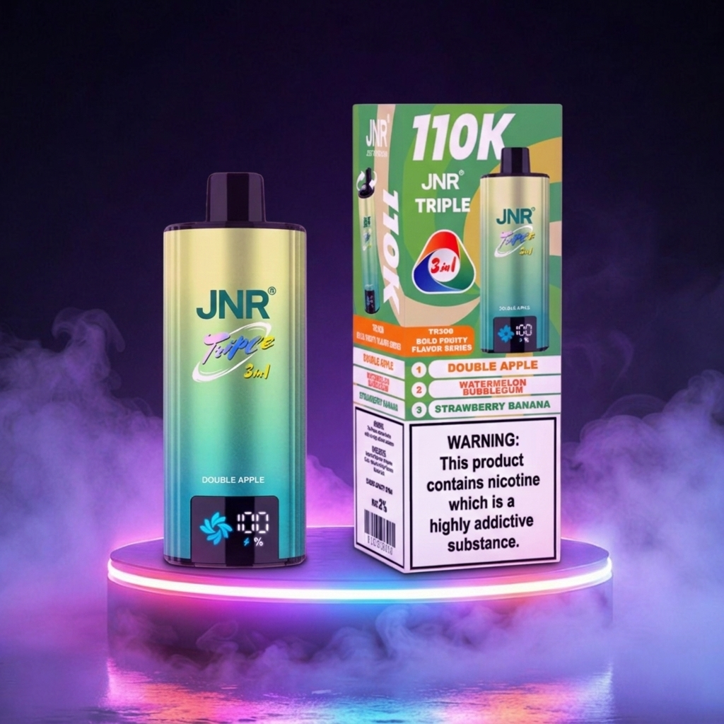 JNR Triple 110K vapers desechables con nicotina, cigarrillos electrónicos de muchas caladas y sabores vaper en España